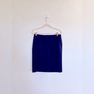 J. Crew 100% Wool Pencil Skirt in Navy, Size 6